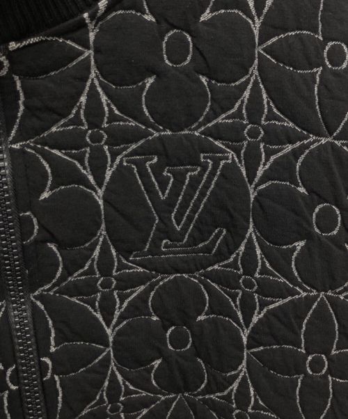 LOUIS VUITTON（ルイ ヴィトン）LOUIS VUITTON (ルイ ヴィトン) ジップスルーモノグラムフラワーブルゾン ブラック サイズ:XXLの古着・服飾アイテム