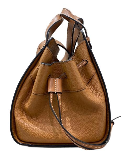 LOEWE（ロエベ）LOEWE (ロエベ) ハンモック ドローストリングバッグ ミニ ブラウン サイズ:ミニの古着・服飾アイテム