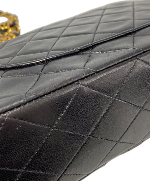 CHANEL（シャネル）CHANEL (シャネル) マトラッセ 25 Wフラップチェーンショルダーバッグ ブラック サイズ:25の古着・服飾アイテム