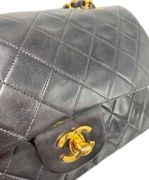 CHANEL（シャネル）CHANEL (シャネル) マトラッセ 25 Wフラップチェーンショルダーバッグ ブラック サイズ:25の古着・服飾アイテム