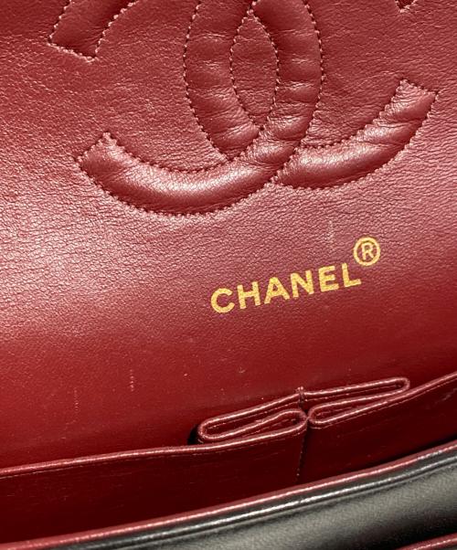 CHANEL（シャネル）CHANEL (シャネル) マトラッセ 25 Wフラップチェーンショルダーバッグ ブラック サイズ:25の古着・服飾アイテム