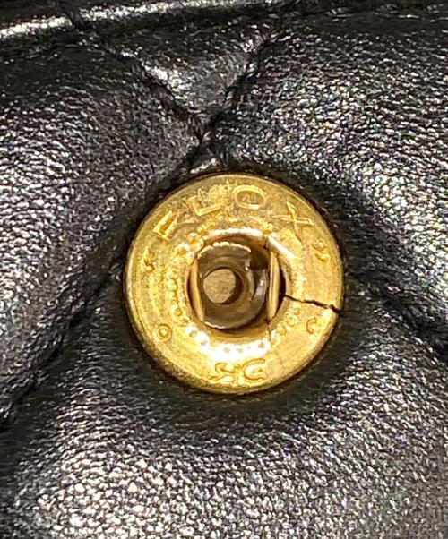 CHANEL（シャネル）CHANEL (シャネル) マトラッセ 25 Wフラップチェーンショルダーバッグ ブラック サイズ:25の古着・服飾アイテム