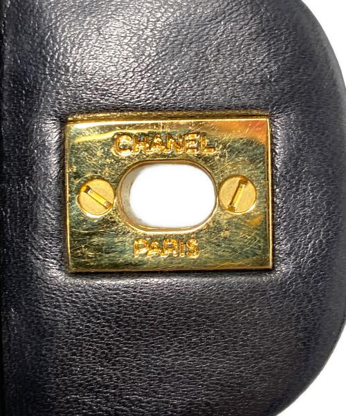 CHANEL（シャネル）CHANEL (シャネル) マトラッセ 25 Wフラップチェーンショルダーバッグ ブラック サイズ:25の古着・服飾アイテム