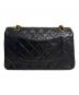 CHANEL (シャネル) マトラッセ 25 Wフラップチェーンショルダーバッグ ブラック サイズ:25：520000円