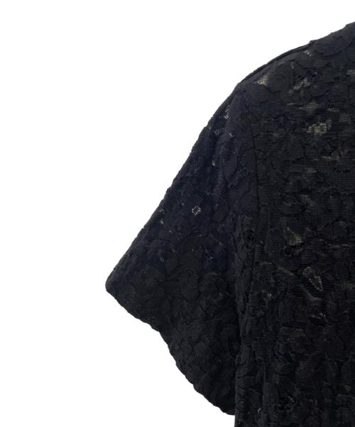 LOUIS VUITTON（ルイ ヴィトン）LOUIS VUITTON (ルイ ヴィトン) Lace Dress フラワーレース フレアドレス ワンピース ブラック サイズ:34の古着・服飾アイテム