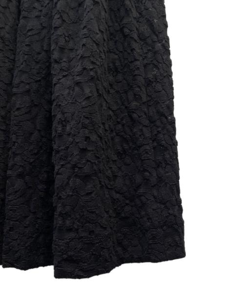 LOUIS VUITTON（ルイ ヴィトン）LOUIS VUITTON (ルイ ヴィトン) Lace Dress フラワーレース フレアドレス ワンピース ブラック サイズ:34の古着・服飾アイテム