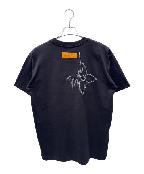 LOUIS VUITTON（ルイ ヴィトン）LOUIS VUITTON (ルイ ヴィトン) LVフリークエンシーグラフィックエンブロイTシャツ ブラック サイズ:Mの古着・服飾アイテム