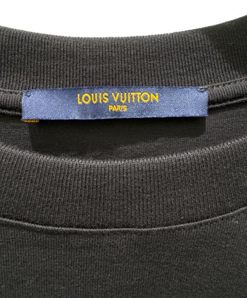 LOUIS VUITTON（ルイ ヴィトン）LOUIS VUITTON (ルイ ヴィトン) LVフリークエンシーグラフィックエンブロイTシャツ ブラック サイズ:Mの古着・服飾アイテム