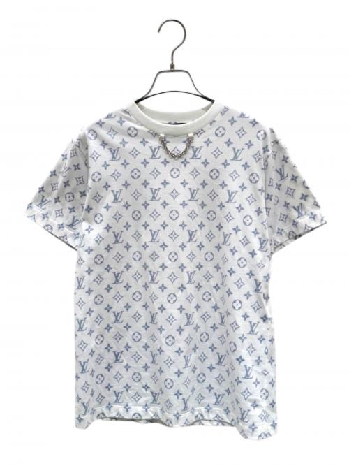 LOUIS VUITTON（ルイ ヴィトン）LOUIS VUITTON (ルイ ヴィトン) LVエスカルプリンテッドTシャツ ホワイト×ブルー サイズ:Ｓの古着・服飾アイテム