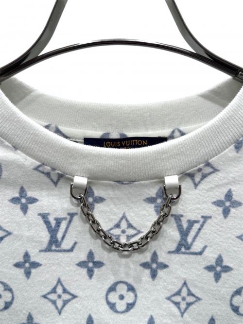 LOUIS VUITTON（ルイ ヴィトン）LOUIS VUITTON (ルイ ヴィトン) LVエスカルプリンテッドTシャツ ホワイト×ブルー サイズ:Ｓの古着・服飾アイテム