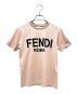 FENDI（フェンディ）の古着「21SS FENDI ロゴクルーネックカットソー」｜ピンク
