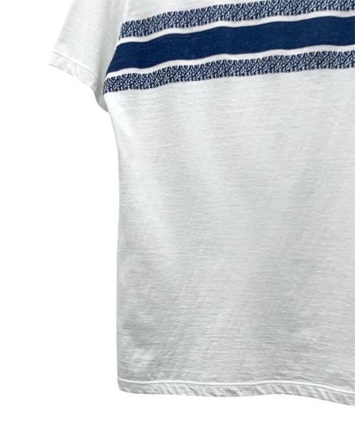 Christian Dior（クリスチャン ディオール）Christian Dior (クリスチャン ディオール) シグネチャーロゴTシャツ ホワイト×ネイビー サイズ:Sの古着・服飾アイテム