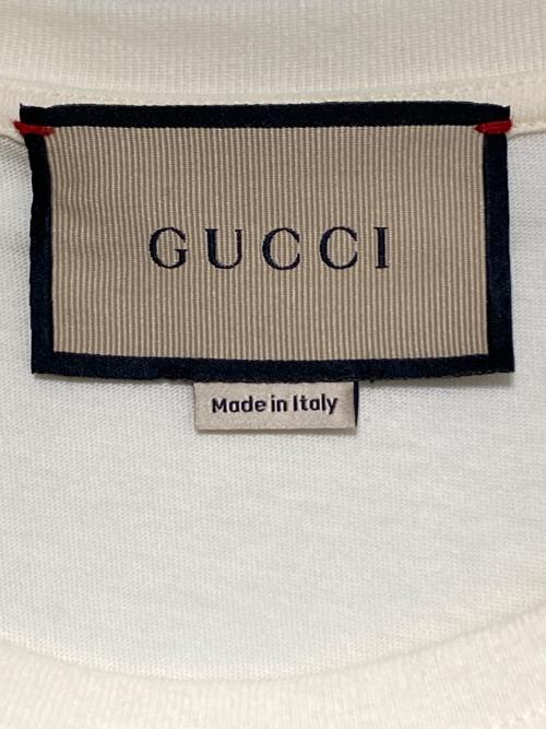 GUCCI（グッチ）GUCCI (グッチ) BOUTIQUEプリントTシャツ アイボリー サイズ:Mの古着・服飾アイテム
