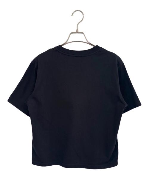 MONCLER（モンクレール）MONCLER (モンクレール) ロゴプリントTシャツ ブラック サイズ:XSの古着・服飾アイテム