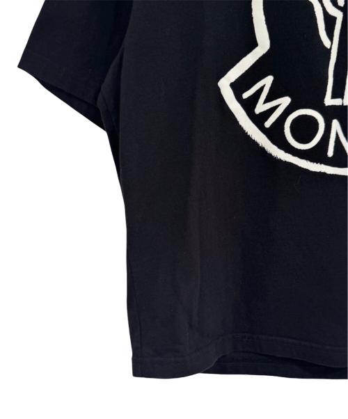 MONCLER（モンクレール）MONCLER (モンクレール) ロゴプリントTシャツ ブラック サイズ:XSの古着・服飾アイテム