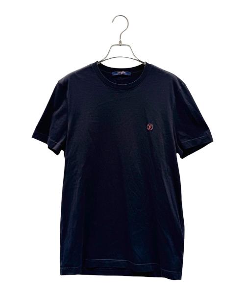 LOUIS VUITTON（ルイ ヴィトン）LOUIS VUITTON (ルイ ヴィトン) サークルロゴTシャツ ブラック×レッド サイズ:Sの古着・服飾アイテム