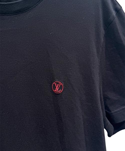 LOUIS VUITTON（ルイ ヴィトン）LOUIS VUITTON (ルイ ヴィトン) サークルロゴTシャツ ブラック×レッド サイズ:Sの古着・服飾アイテム