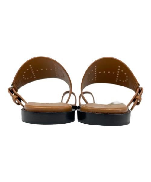 HERMES（エルメス）HERMES (エルメス) サンダル 《ヘラ》 ブラウン サイズ:36の古着・服飾アイテム
