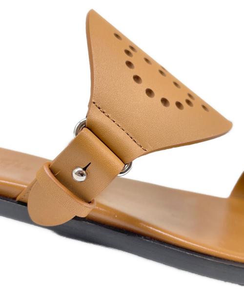 HERMES（エルメス）HERMES (エルメス) サンダル 《ヘラ》 ブラウン サイズ:36の古着・服飾アイテム