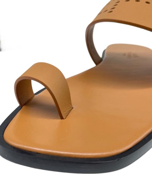 HERMES（エルメス）HERMES (エルメス) サンダル 《ヘラ》 ブラウン サイズ:36の古着・服飾アイテム