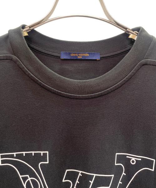 LOUIS VUITTON（ルイ ヴィトン）LOUIS VUITTON (ルイ ヴィトン) NBA ロゴプリント Tシャツ ブラック サイズ:XLの古着・服飾アイテム