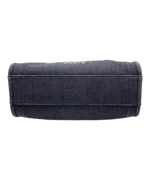 CHANEL（シャネル）CHANEL (シャネル) ストローチェーントートバッグ ネイビーの古着・服飾アイテム