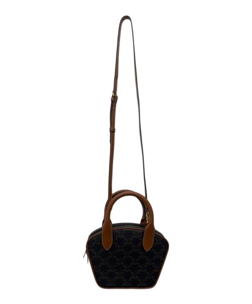 CELINE（セリーヌ）CELINE (セリーヌ) 2WAYボウリングバッグ ブラウンの古着・服飾アイテム