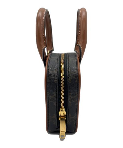 CELINE（セリーヌ）CELINE (セリーヌ) 2WAYボウリングバッグ ブラウンの古着・服飾アイテム