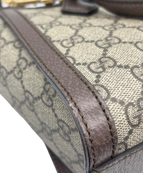 GUCCI（グッチ）GUCCI (グッチ) GGスプリーム/オフディア/ショルダーバッグ ベージュの古着・服飾アイテム