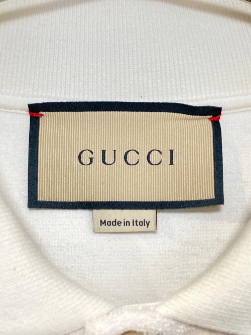 GUCCI（グッチ）GUCCI (グッチ) テリークロスポロシャツ アイボリー サイズ:XLの古着・服飾アイテム