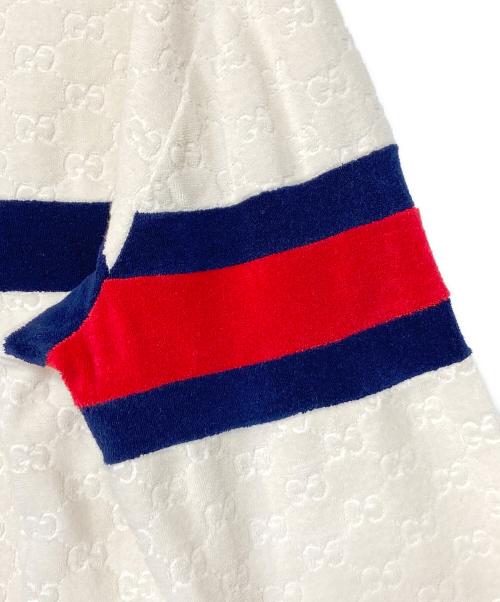 GUCCI（グッチ）GUCCI (グッチ) テリークロスポロシャツ アイボリー サイズ:XLの古着・服飾アイテム