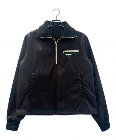 ※クリーニング済※ プラダ　ミリタリー風　ナイロンジャケット 中古・古着通販】PRADA (プラダ) Nylon gabardine Jacket ブラック