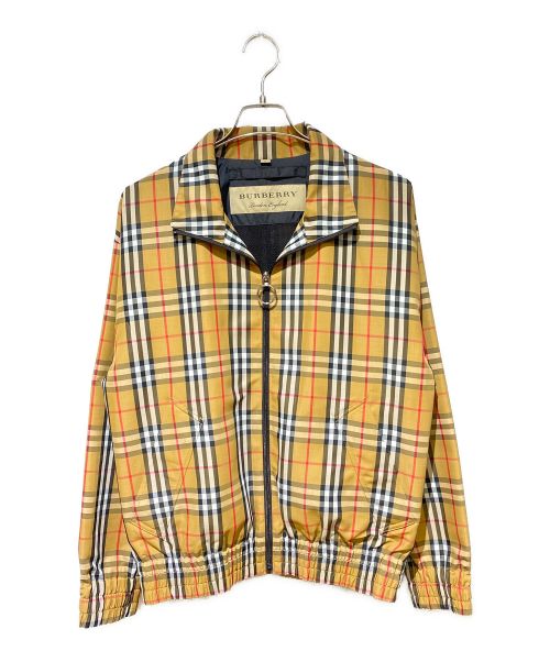BURBERRY LONDON（バーバリーロンドン）BURBERRY LONDON (バーバリーロンドン) Nova Check Zipped Jacket（ノヴァチェックジップジャケット） ベージュ サイズ:46の古着・服飾アイテム