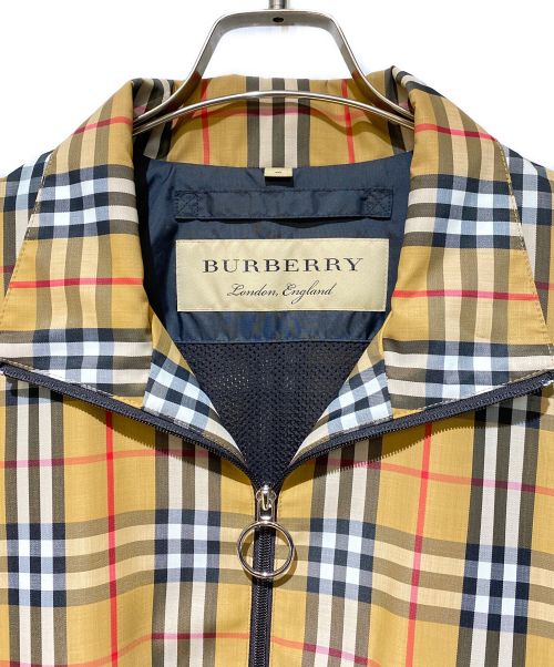 BURBERRY LONDON（バーバリーロンドン）BURBERRY LONDON (バーバリーロンドン) Nova Check Zipped Jacket（ノヴァチェックジップジャケット） ベージュ サイズ:46の古着・服飾アイテム