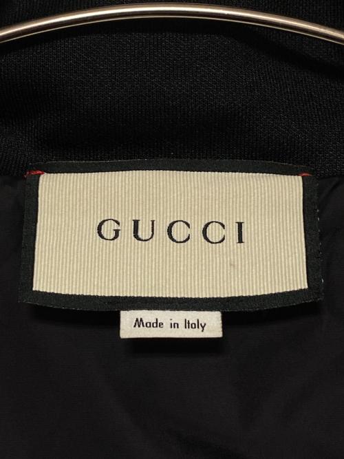 GUCCI（グッチ）GUCCI (グッチ) テクニカルジャージジャケット ブラック×ベージュ サイズ:XLの古着・服飾アイテム