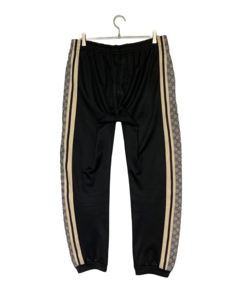GUCCI（グッチ）GUCCI (グッチ) テクニカルジャージパンツ ブラック×ベージュ サイズ:XLの古着・服飾アイテム