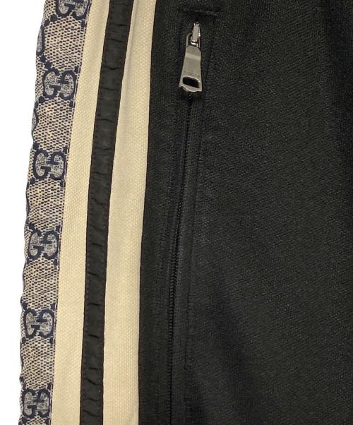 GUCCI（グッチ）GUCCI (グッチ) テクニカルジャージパンツ ブラック×ベージュ サイズ:XLの古着・服飾アイテム