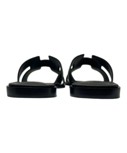 HERMES（エルメス）HERMES (エルメス) サンダル 《オラン》 ブラック サイズ:37 1/2の古着・服飾アイテム