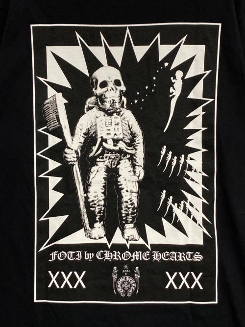CHROME HEARTS（クロムハーツ）CHROME HEARTS (クロムハーツ) FOTI ナスカルTシャツ ブラック サイズ:Mの古着・服飾アイテム