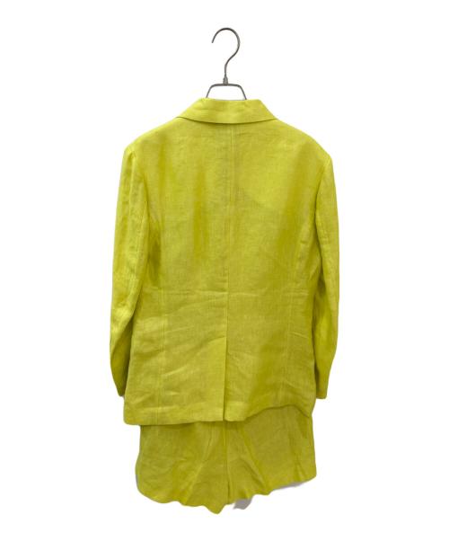 MYLAN（マイラン）MYLAN (マイラン) リネンジャケット×パンツセットアップ イエロー サイズ:Freeの古着・服飾アイテム