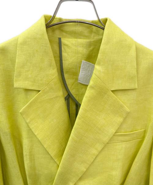 MYLAN（マイラン）MYLAN (マイラン) リネンジャケット×パンツセットアップ イエロー サイズ:Freeの古着・服飾アイテム