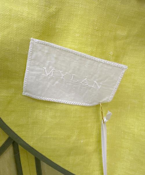 MYLAN（マイラン）MYLAN (マイラン) リネンジャケット×パンツセットアップ イエロー サイズ:Freeの古着・服飾アイテム