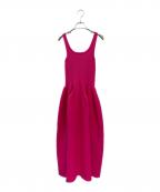 CFCLシーエフシーエル）の古着「立体感ノースリーブワンピース」｜ショッキングピンク