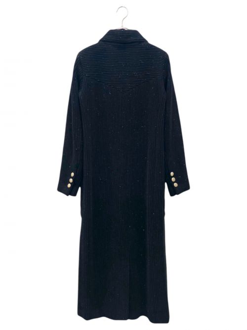 CHANEL（シャネル）CHANEL (シャネル) ココボタンツイードロングコート ブラック サイズ:40の古着・服飾アイテム