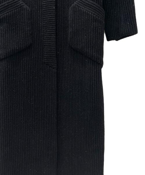 CHANEL（シャネル）CHANEL (シャネル) ココボタンツイードロングコート ブラック サイズ:40の古着・服飾アイテム