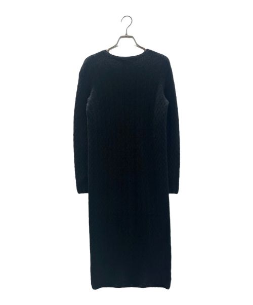 CHANEL（シャネル）CHANEL (シャネル) アンカーボタンカシミヤ混ニットワンピース ブラック サイズ:34の古着・服飾アイテム