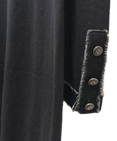 CHANEL（シャネル）CHANEL (シャネル) ココボタン カシミヤ ワンピース ブラック サイズ:38の古着・服飾アイテム