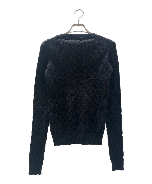 CHANEL（シャネル）CHANEL (シャネル) ココマークパッチニット ブラック サイズ:34の古着・服飾アイテム