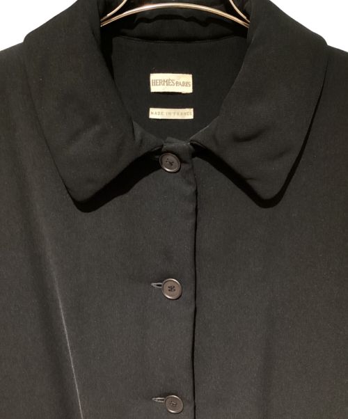 HERMES（エルメス）HERMES (エルメス) padded coat（パデッドコート）/マルジェラ期/Archive ブラック サイズ:40の古着・服飾アイテム