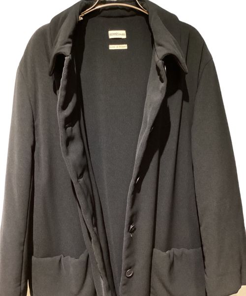 HERMES（エルメス）HERMES (エルメス) padded coat（パデッドコート）/マルジェラ期/Archive ブラック サイズ:40の古着・服飾アイテム